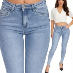 109_ Spodnie damskie jeans rurki - Goodies _L/40