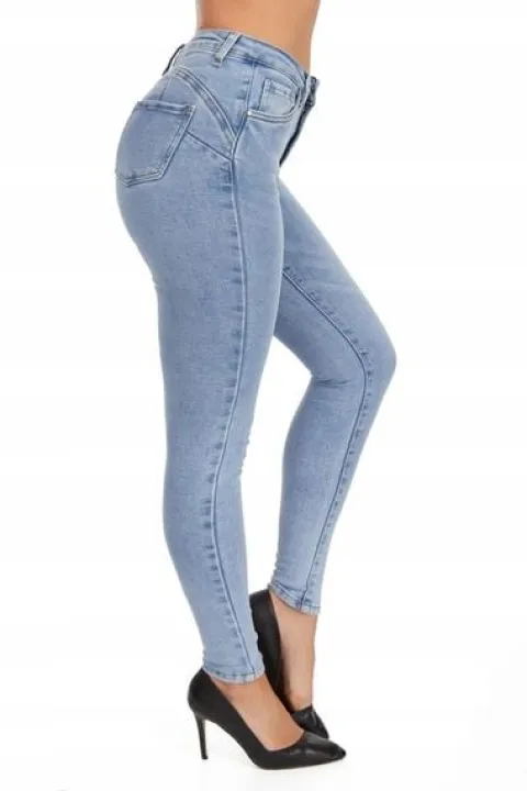 109_ Spodnie damskie jeans rurki - Goodies _L/40