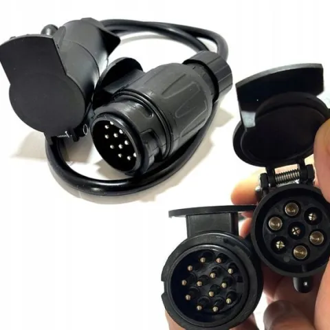 Adapter PRZEJŚCIÓWKA PRZYCZEPY 13 na 7 pin 13/7 KABEL redukcja HAKA wtyk