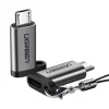 Adapter UGREEN US282 USB-C DO micro USB Aluminiowy Szary