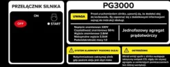 Agregat prądotwórczy przenośny benzynowy generator prądu 7km AVR 3000W