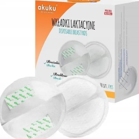Akuku wkładki laktacyjne ultra cienkie 1mm - 30 szt.