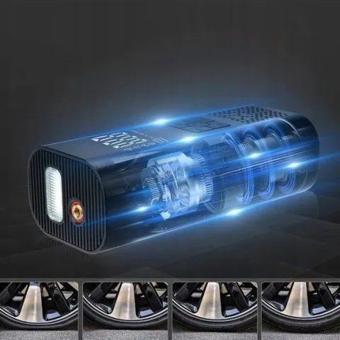 AKUMULATOROWA POMPKA DO OPON ELEKTRYCZNA POMPKA POWIETRZA DO ROWERÓW PIŁEK