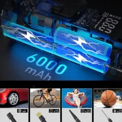 AKUMULATOROWA POMPKA DO OPON ELEKTRYCZNA POMPKA POWIETRZA DO ROWERÓW PIŁEK