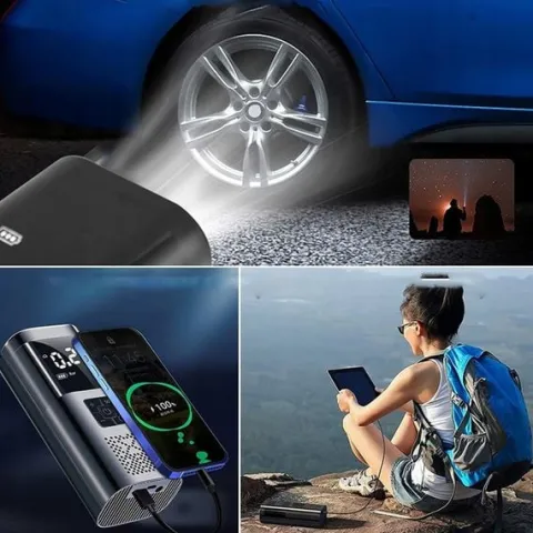 AKUMULATOROWA POMPKA DO OPON ELEKTRYCZNA POMPKA POWIETRZA DO ROWERÓW PIŁEK