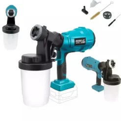 AKUMULATOROWY AGREGAT DO MALOWANIA NATRYSKOWEGO DED7057 DEDRA SAS+ALL 0,7L/MIN, LEPKOŚĆ 60 DIN-S, DYSZE 2.0-2.5MM, 900ML