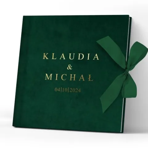 Album na zdjęcia ZŁOTY NADRUK Pamiątka Ślubu od rodziców dla Młodej Pary