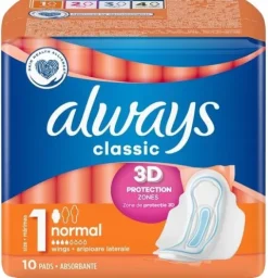 ALWAYS Classic Normal Podpaski ze Skrzydeł. 10 szt