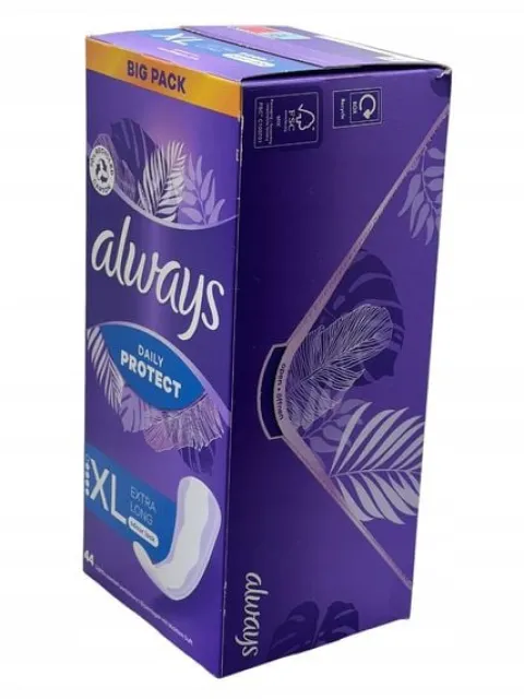 ALWAYS LONG PLUS WKŁADKI HIGIENICZNE 44 SZT