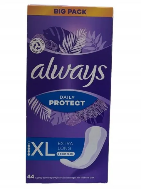 ALWAYS LONG PLUS WKŁADKI HIGIENICZNE 44 SZT