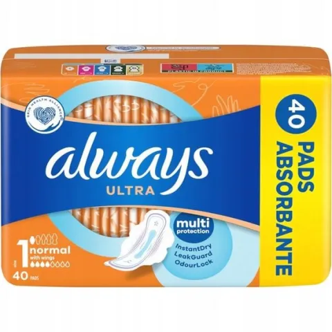 Always Ultra Normal Podpaski ze skrzydełkami 40 szt