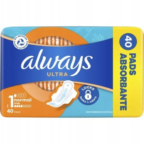 Always Ultra Normal Podpaski ze skrzydełkami 40 szt
