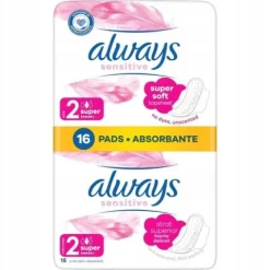 Always Ultra Sensitive Super podpaski ze skrzydełkami rozmiar 2, 16 szt.x2