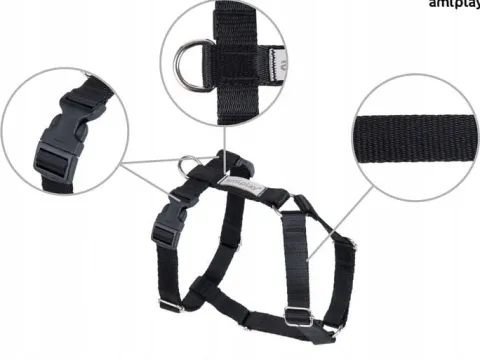 amiplay Szelki regulowane Guard Samba XL Czarne