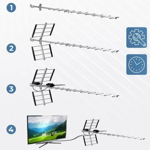 Antena zewnętrzna kierunkowa TV ultra HD 4K Berdsen BD-951