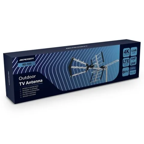 Antena zewnętrzna kierunkowa TV ultra HD 4K Berdsen BD-950