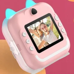 APARAT BŁYSKAWICZNY DLA DZIECI DRUKUŚ DRUKARKA Z KARTĄ 32 GB + 3 ROLKI
