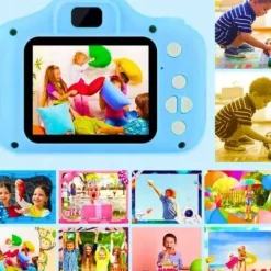 APARAT CYFROWY DLA DZIECI Dziecka Fotograficzny NIEBIESKI PREZENT+KARTA 4GB