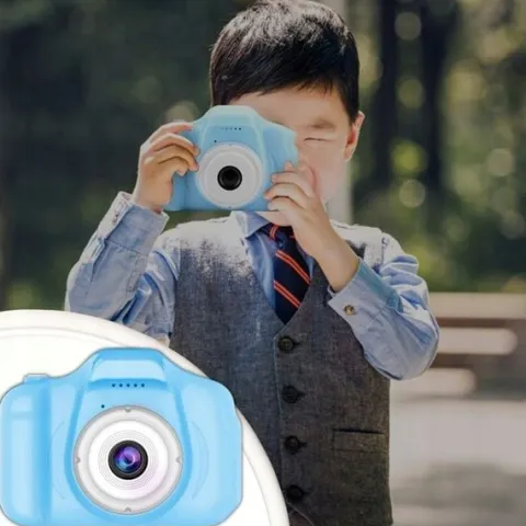 APARAT CYFROWY DLA DZIECI Dziecka Fotograficzny NIEBIESKI PREZENT+KARTA 4GB