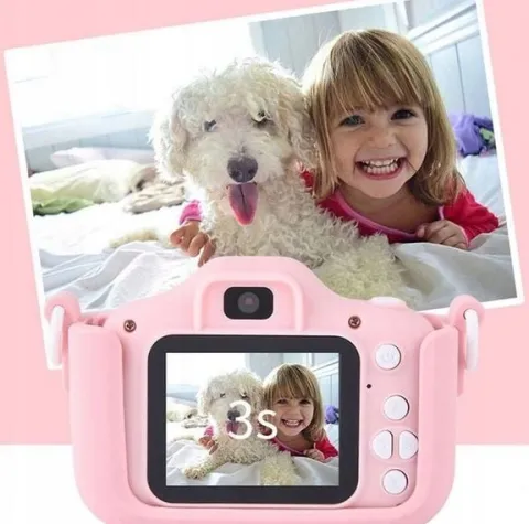 Aparat Cyfrowy Dla Dzieci Dziecka Fotograficzny Niebieski Kotek