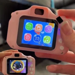 APARAT CYFROWY DLA DZIECI FOTOGRAFICZNY KAMERA GRY LCD EFEKTY + zawieszka