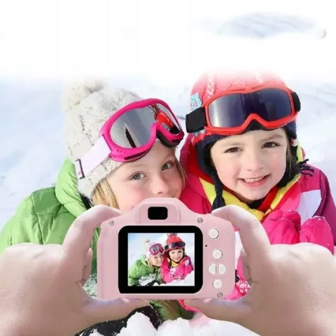 APARAT CYFROWY DLA DZIECI FOTOGRAFICZNY KAMERA GRY LCD EFEKTY + zawieszka