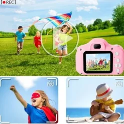 APARAT CYFROWY DLA DZIECI FOTOGRAFICZNY KAMERA GRY LCD EFEKTY + zawieszka