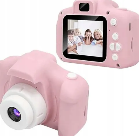 APARAT CYFROWY DLA DZIECI FOTOGRAFICZNY KAMERA GRY LCD EFEKTY + zawieszka