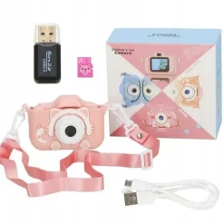 APARAT CYFROWY DLA DZIECI FULL HD 40 Mpx KAMERA GRY+KARTA 32gb ZESTAW XXL