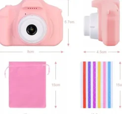 APARAT CYFROWY DLA DZIECKA FABURO 32GB RÓŻOWY