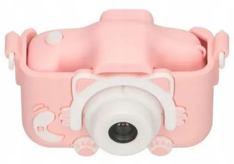 Aparat cyfrowy dziecięcy Extralink kids camera h27 dual pink różowy