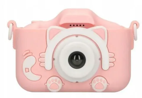 Aparat cyfrowy dziecięcy Extralink kids camera h27 dual pink różowy