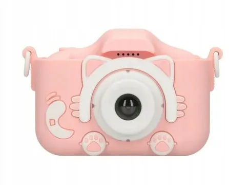 Aparat cyfrowy dziecięcy Extralink kids camera h27 dual pink różowy