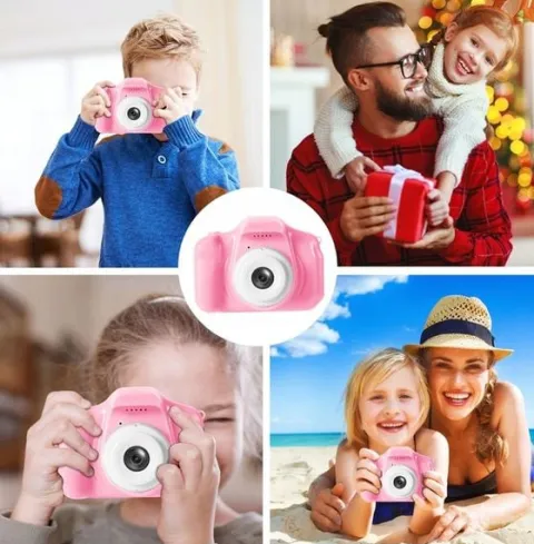 APARAT CYFROWY FOTOGRAFICZNY 40MPX ZABAWKA DLA DZIECI + KARTA 32GB + 4 GRY