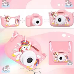 APARAT CYFROWY FOTOGRAFICZNY DLA DZIECI 40Mpx KAMERA ZABAWKA GRY+KARTA 32GB