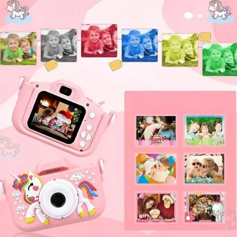 APARAT CYFROWY FOTOGRAFICZNY DLA DZIECI 40Mpx KAMERA ZABAWKA GRY+KARTA 32GB