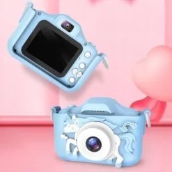 APARAT CYFROWY FOTOGRAFICZNY DLA DZIECI FULL HD JEDNOROŻEC + KARTA 32GB