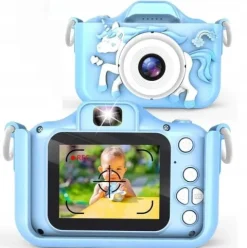 APARAT CYFROWY FOTOGRAFICZNY DLA DZIECI FULL HD JEDNOROŻEC + KARTA 32GB