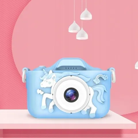 APARAT CYFROWY FOTOGRAFICZNY DLA DZIECI FULL HD JEDNOROŻEC + KARTA 32GB