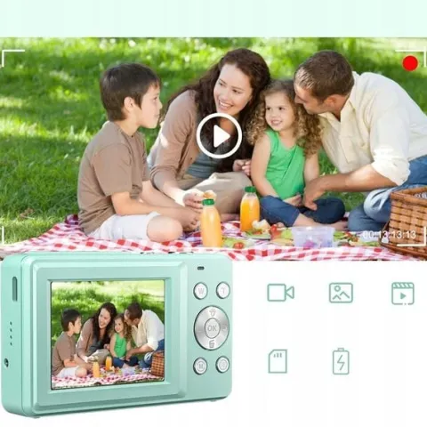 APARAT CYFROWY HD 1080P 44 MP PRZENOŚNY WBUDOWANĄ LAMPĄ BŁYSKOWĄ
