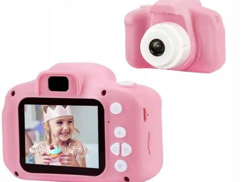 Aparat cyfrowy kamera dla dzieci jednorożec fotograficzny różowy cyfrowydla