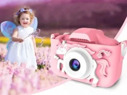 Aparat cyfrowy kamera dla dzieci jednorożec fotograficzny różowy cyfrowydla