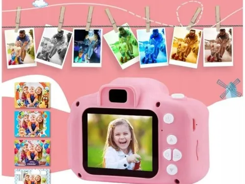 Aparat cyfrowy kamera dla dzieci jednorożec fotograficzny różowy cyfrowydla