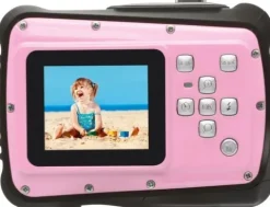APARAT CYFROWY 5MP 8x ZOOM HD BATERIE AAA USB ZDJĘCIA FILMY FUTERAŁ RÓŻOWY