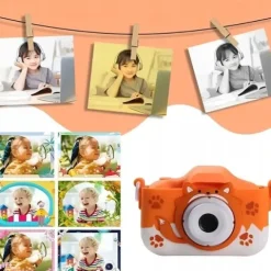 APARAT FOTOGRAFICZNY CYFROWY DLA DZIECI 40Mpx KAMERA ZABAWKA GRY+KARTA 32GB