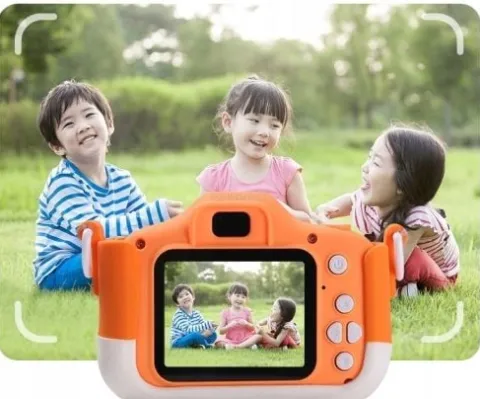 APARAT FOTOGRAFICZNY CYFROWY DLA DZIECI 40Mpx KAMERA ZABAWKA GRY+KARTA 32GB