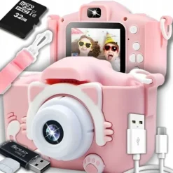 APARAT FOTOGRAFICZNY CYFROWY DLA DZIECI + KARTA 32 GB