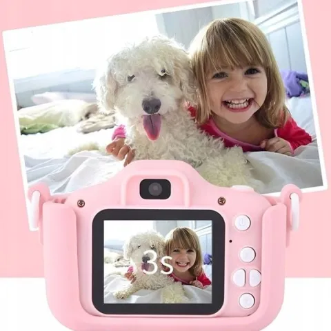 APARAT FOTOGRAFICZNY CYFROWY DLA DZIECI KAMERA ZABAWKA GRY + KARTA 32GB