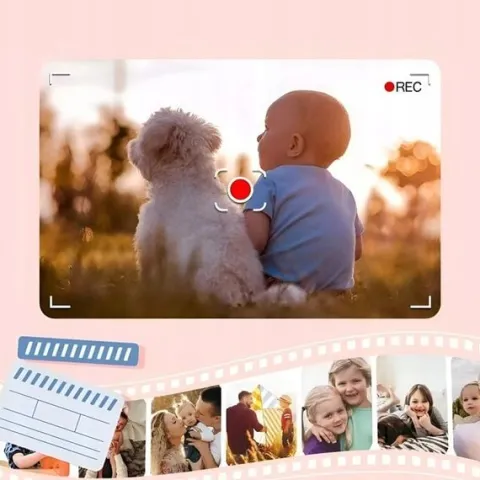 APARAT FOTOGRAFICZNY CYFROWY DLA DZIECI KAMERA ZABAWKA GRY + KARTA 32GB