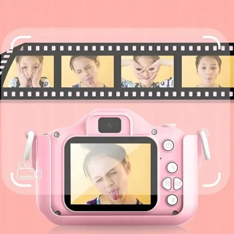 APARAT FOTOGRAFICZNY CYFROWY DLA DZIECI KAMERA ZABAWKA GRY + KARTA 32GB